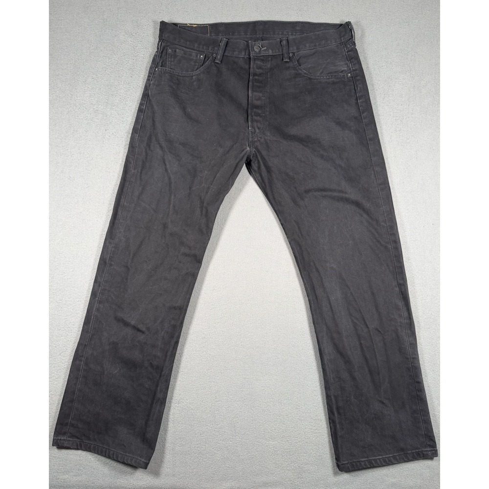 Levi's 501 Original Straight Leg Jeans Mens 38x30 Black Denim 100% Cotton